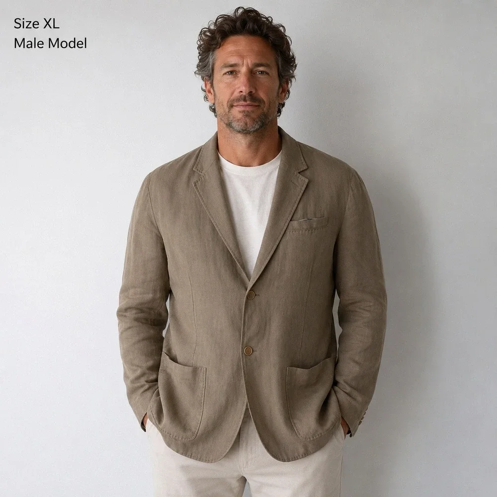 Tommy Bahama Taupe Linen Sport Coat